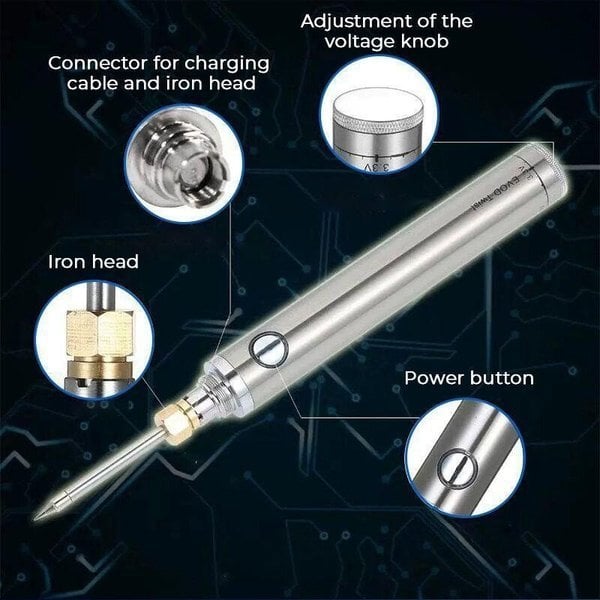 QuickSolder - Kompakt USB Lødkolbe med Justerbar Temperatur