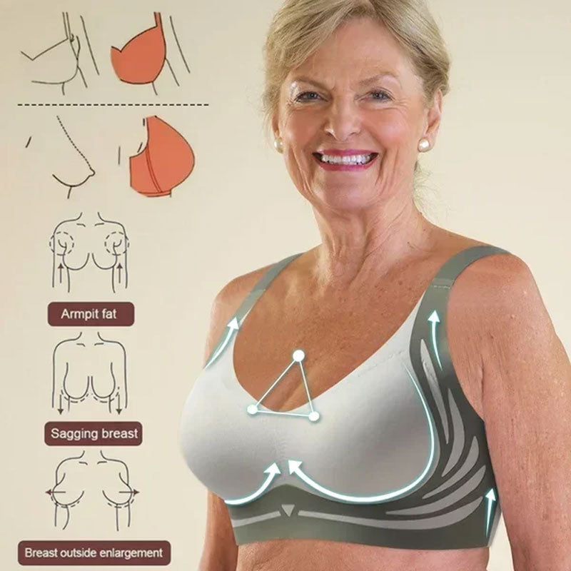 2+1 GRATIS | Trådløs Push-Up BH – Øg Støtte, Komfort og Selvtillid!