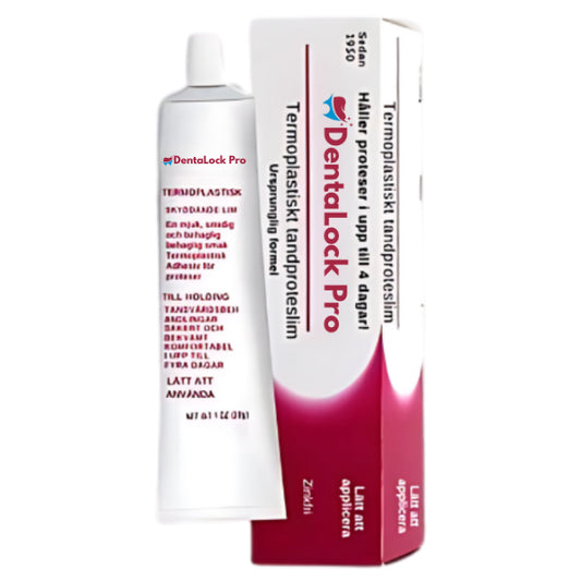 Dentalock Pro™ | Spis, drik og tal frit hele dagen! Sikker pasform til dine gebis uden at bekymre dig om forskydninger!