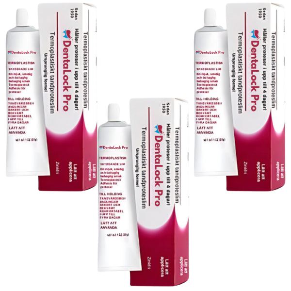 Dentalock Pro™ | Spis, drik og tal frit hele dagen! Sikker pasform til dine gebis uden at bekymre dig om forskydninger!