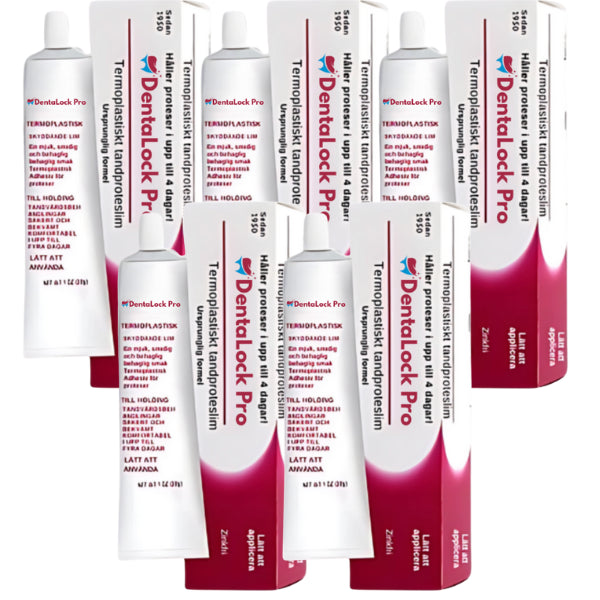 Dentalock Pro™ | Spis, drik og tal frit hele dagen! Sikker pasform til dine gebis uden at bekymre dig om forskydninger!