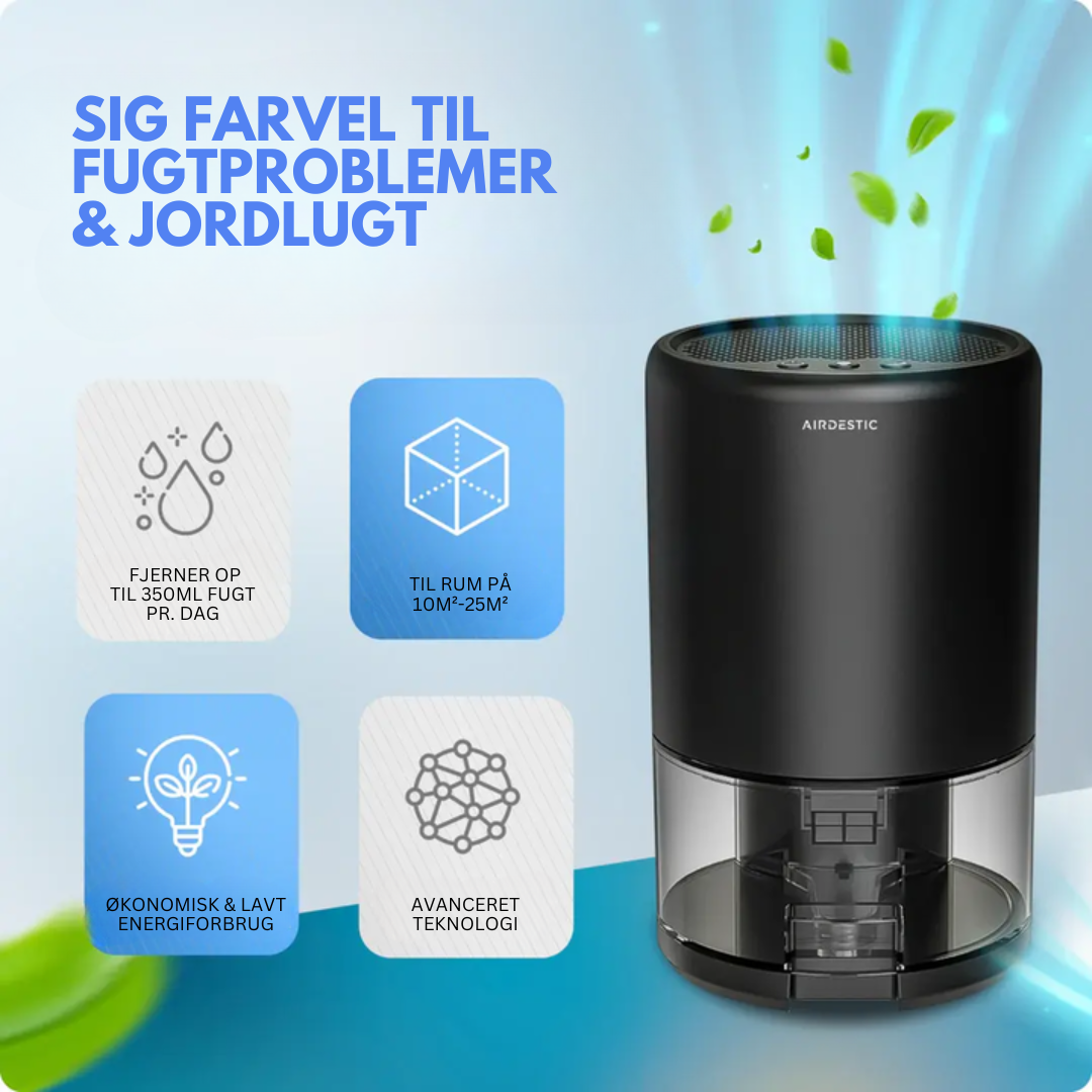 HyperWave Affugter™ | Sig farvel til skimmelsvamp – den smarte løsning for tør og sund luft!