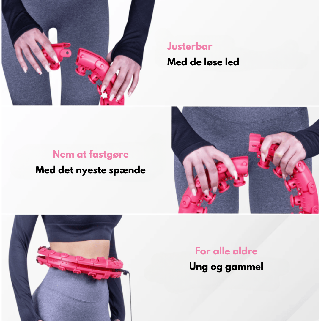 HoopFit Pro™ - Transformér din krop nemt med en stille, hurtigere og sjovere træning, der passer ind i din travle hverdag.
