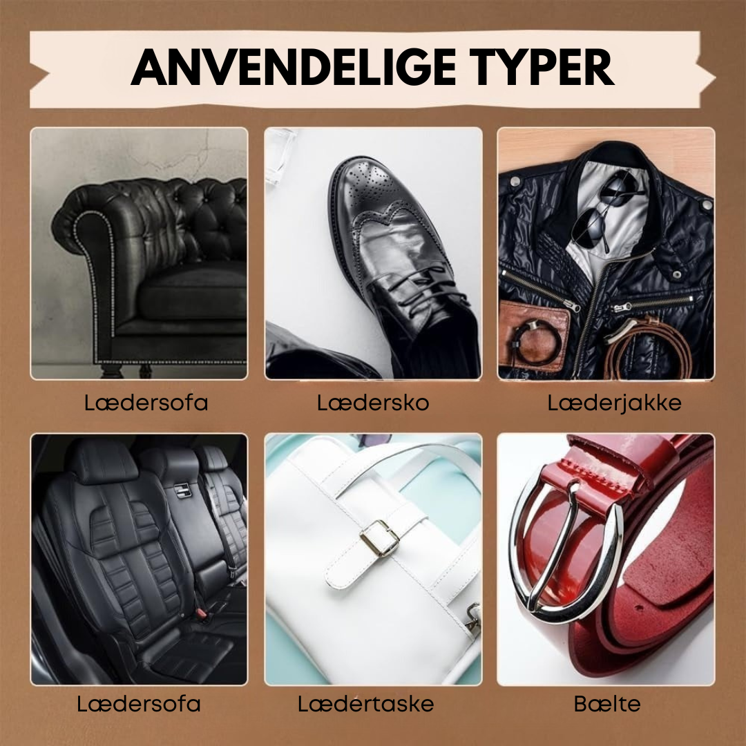 LæderGlans Pro™ | Gendan farve og glans på dit læder. Resultater du kan se!