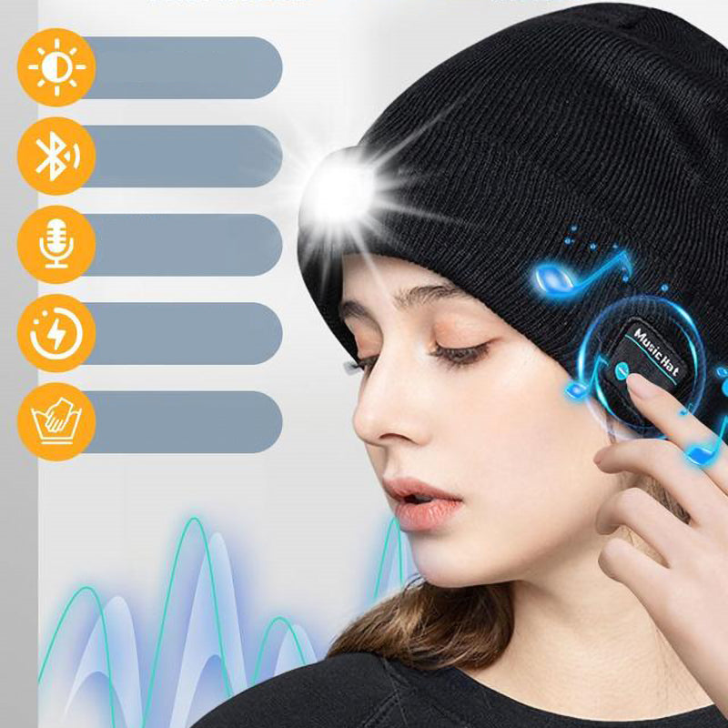 Aether™ MultiBeanie - Multifunktionelt LED-lys og varm Bluetooth-kasket