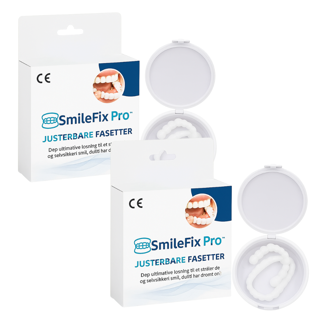 SmileFix Pro™ Tandfacader | Få flotte, hvide tænder på bare 60 sekunder!