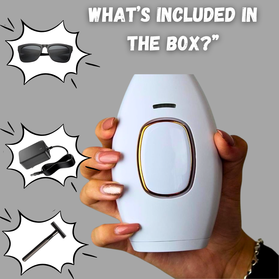 SkinLuxe IPL V2 Pro™ | Få glat og hårfri hud uden smerte og dyre behandlinger – oplev den professionelle IPL-teknologi hjemme!