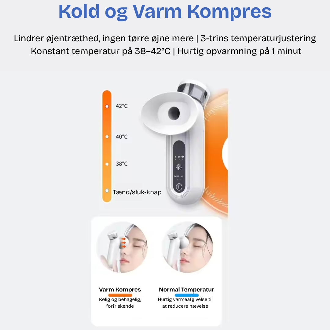 DampSyn Pro™ | Slip for tørre øjne med damp – hurtig, blid og effektiv lindring!