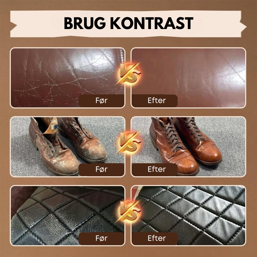 LæderGlans Pro™ | Gendan farve og glans på dit læder. Resultater du kan se!