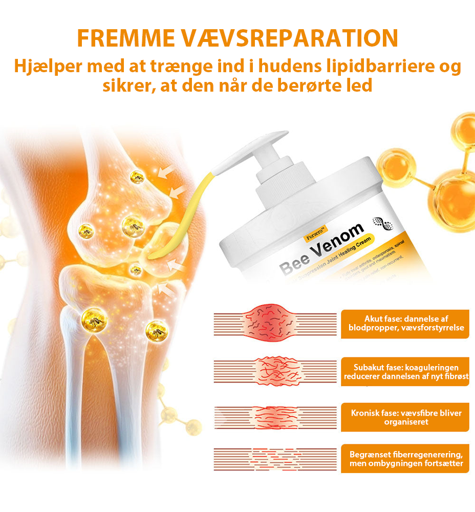 Furzero V3 Pro™ | Bi-gift smertelindrende og ledhelende creme. Anbefalet af Dansk Ortopædisk Selskab (DOS)!