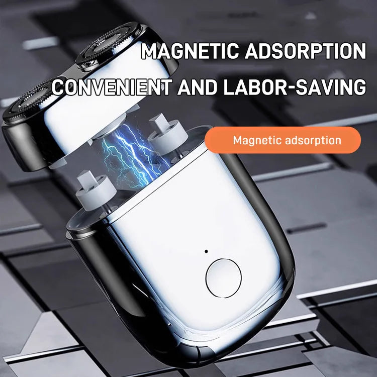 SkægSwift™ Ny opgraderet USB-minishaver, genopladelig, vandtæt, kompakt elektrisk barbermaskine til hjemmet, bilen og rejsen.