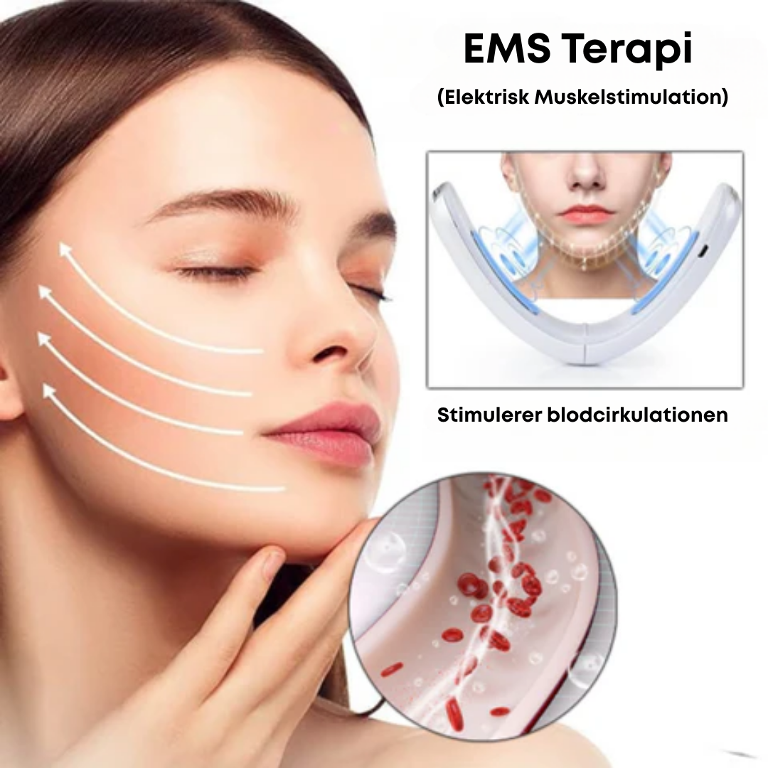 GlødForma Pro™ | Få en skarpere kæbelinje og et mere defineret ansigt med avanceret EMS teknologi!