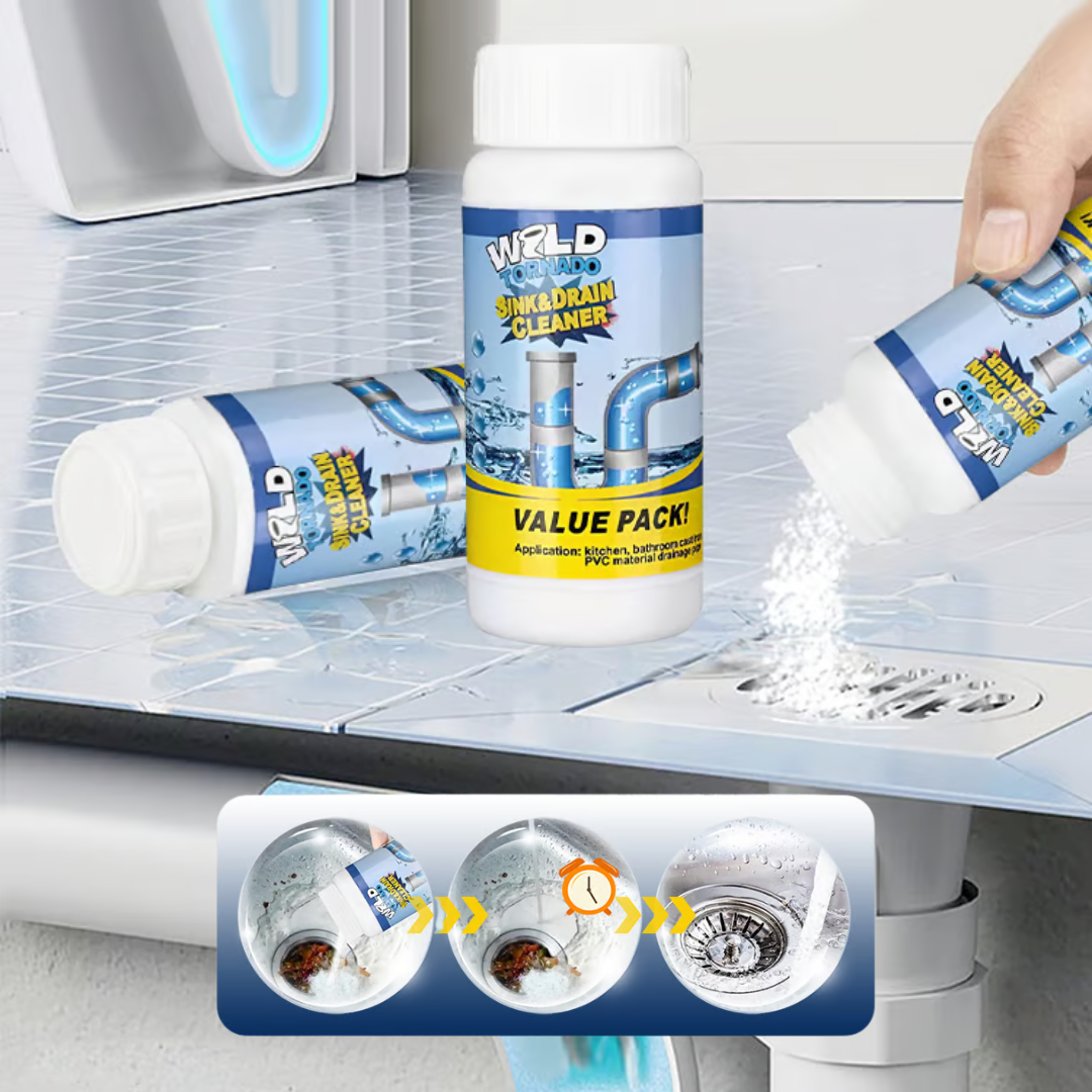 FlowFix™ - Afløbsrens & Opløser | Sig farvel til tilstoppede afløb – rydder dem på få minutter og efterlader en frisk duft!