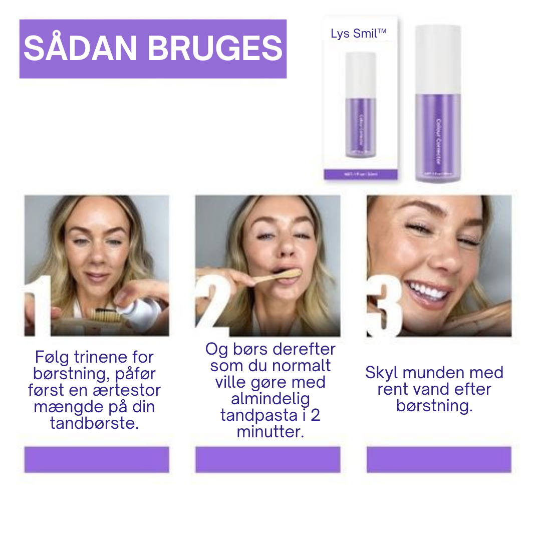 Lys Smil™ | Sig farvel til misfarvning – sig hej til et lysere smil!