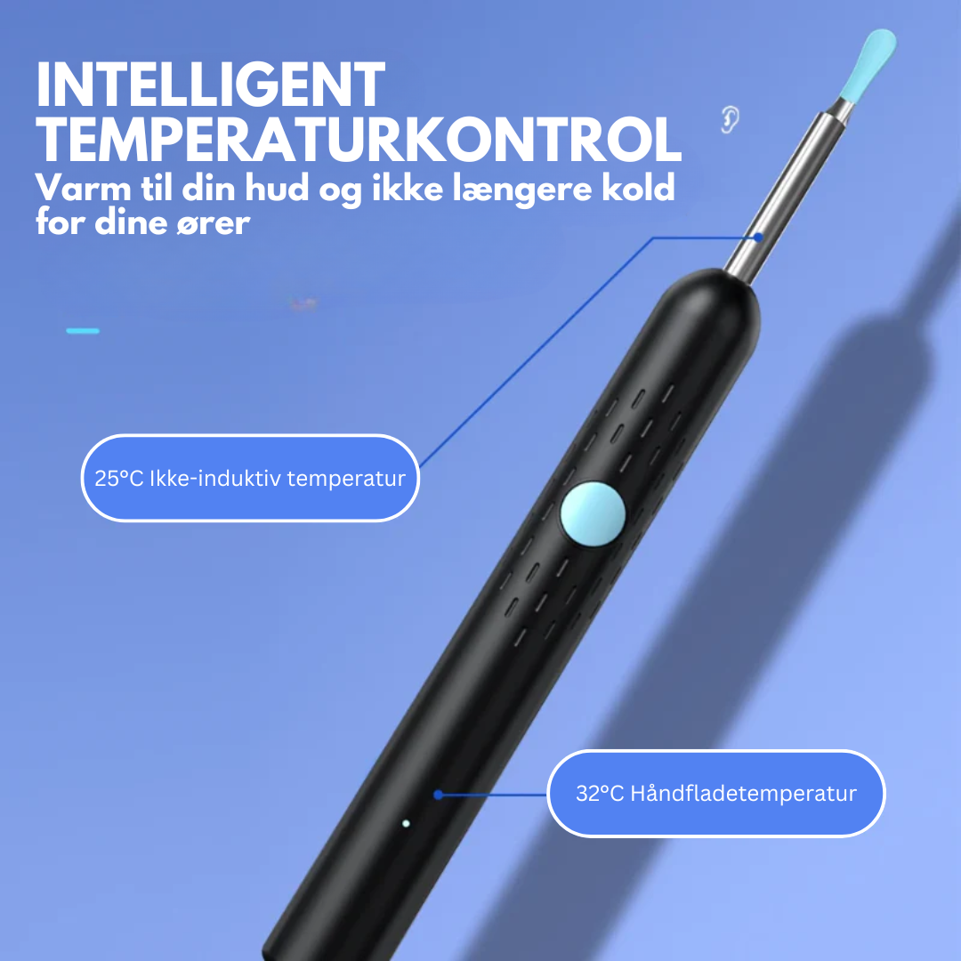 EarCam Pro™ | Se og rengør med præcision, fremtidens nemme ørepleje!