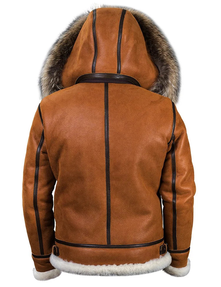 Vanguard™ - Elegant Läder Vinterjacka