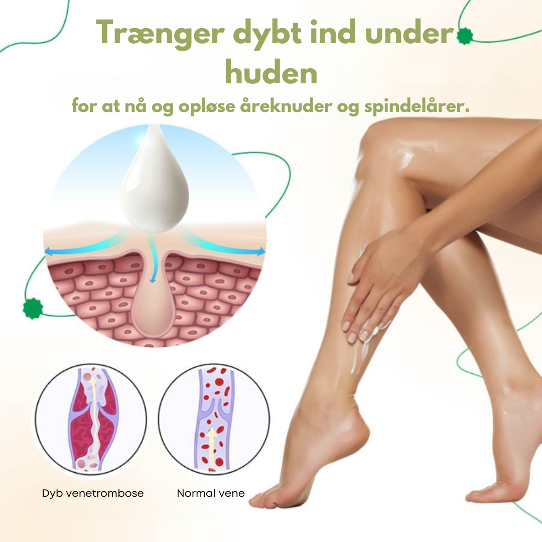 VeinEase Pro™ | Sig farvel til åreknuder og hævelser - få glatte, selvsikre ben på bare 2-4 uger