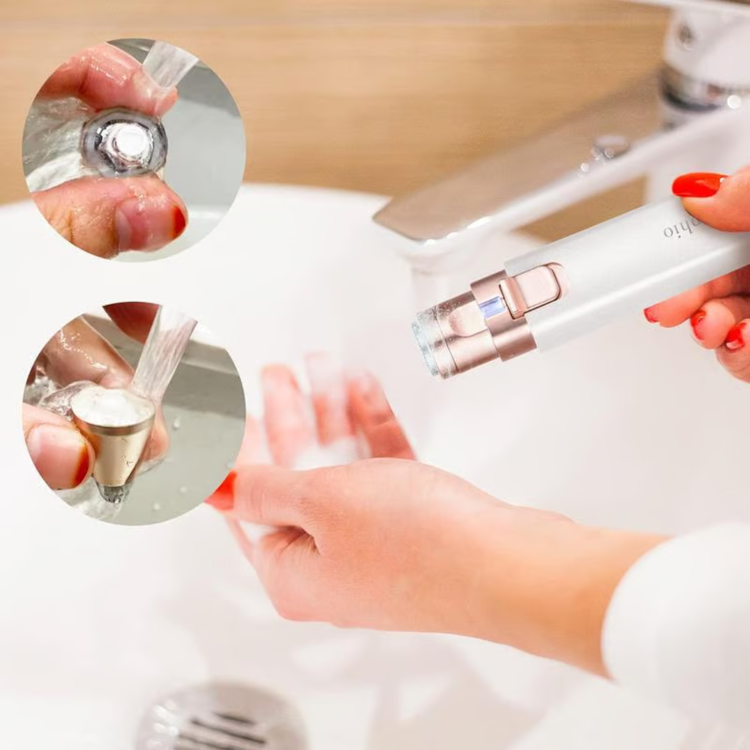 GlowGroom™  2-i-1 Øjenbryn & Ansigts Hårfjerner  – det perfekte værktøj til præcis øjenbrynshaping og ansigts hårfjerning, uanset hvor du er!