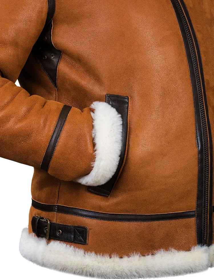 Vanguard™ - Elegant Läder Vinterjacka