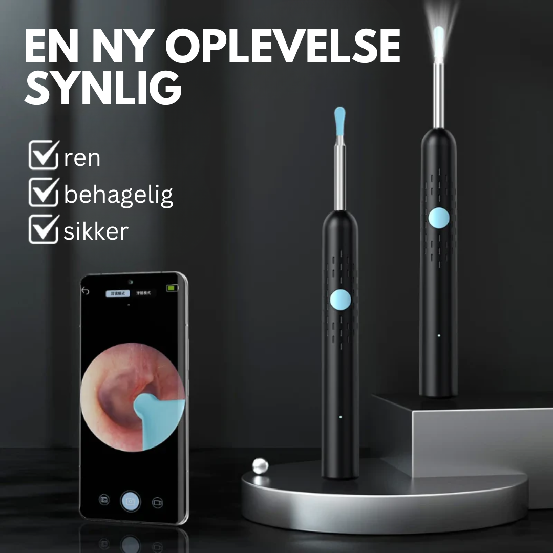 EarCam Pro™ | Se og rengør med præcision, fremtidens nemme ørepleje!