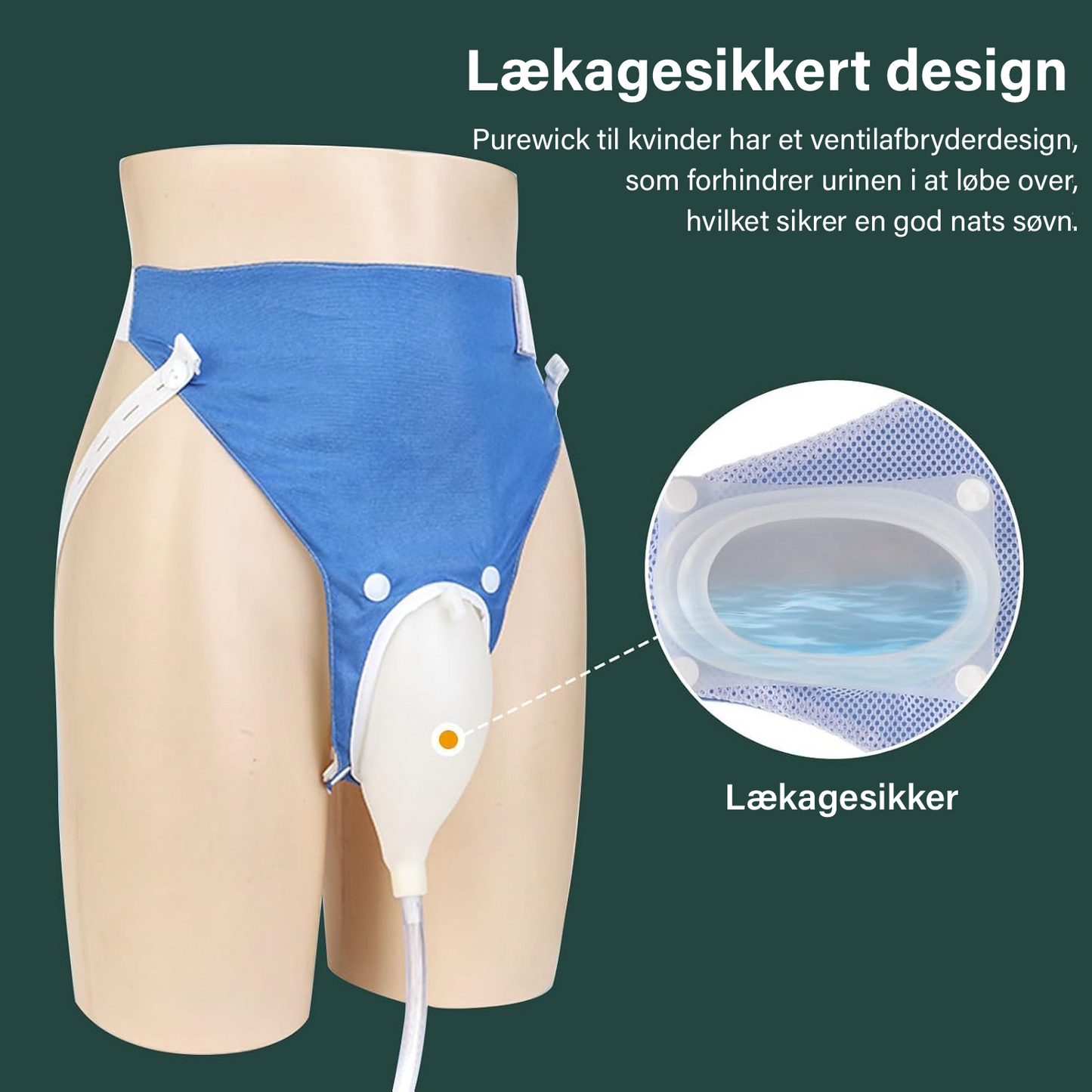 UrinGuard™ | Hold dig tør, mobil og uafhængig med vores lækagesikre, genanvendelige bærbare urinpose – den perfekte løsning for frihed uden besvær.