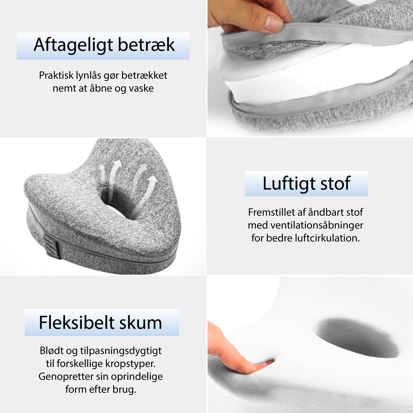 AlignEase Pro™️ Støttepude - Smertelindring og bedre søvn med vores benpude!