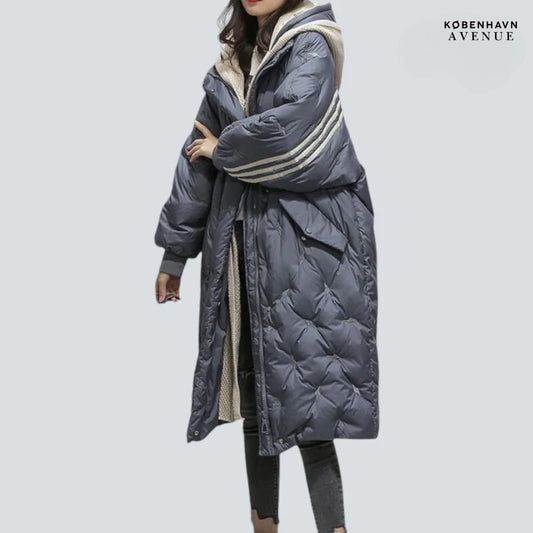 EleganceVinter Jakke™ - Lang foret jakke til kvinder