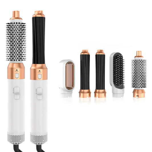 PureLuxe Stylist™ 5-i-1 Pro Set -  Holder dit hår sundt, glansfuldt og stylet til perfektion!