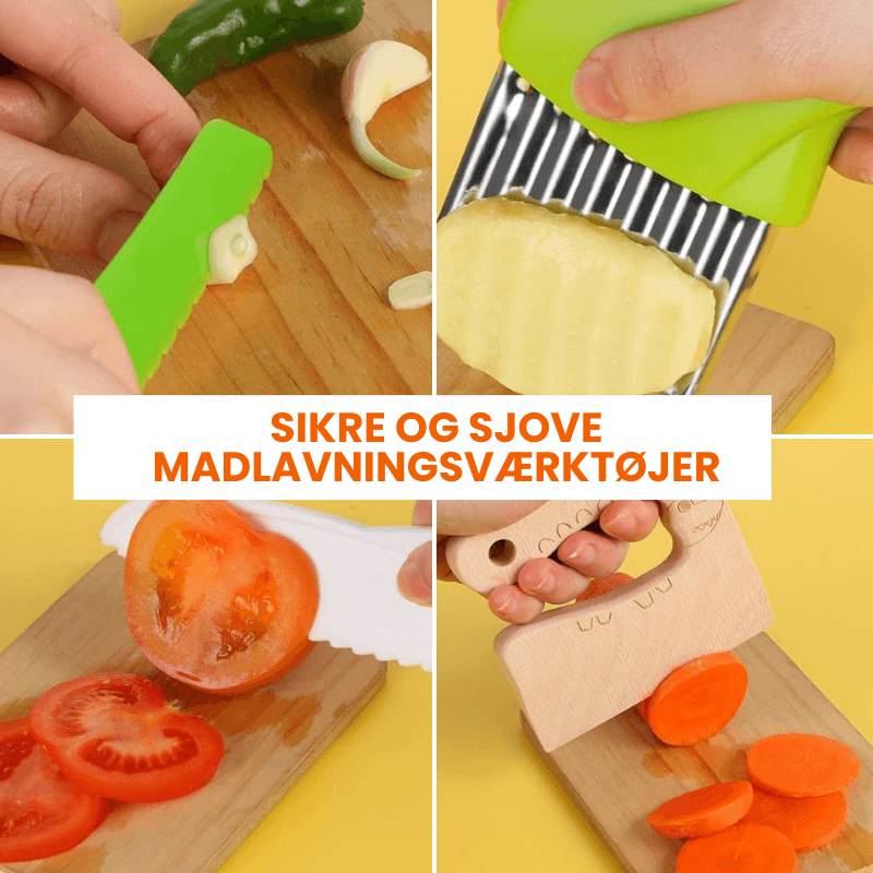 JuniorKok™ - Sikkert Køkkensæt til Børn