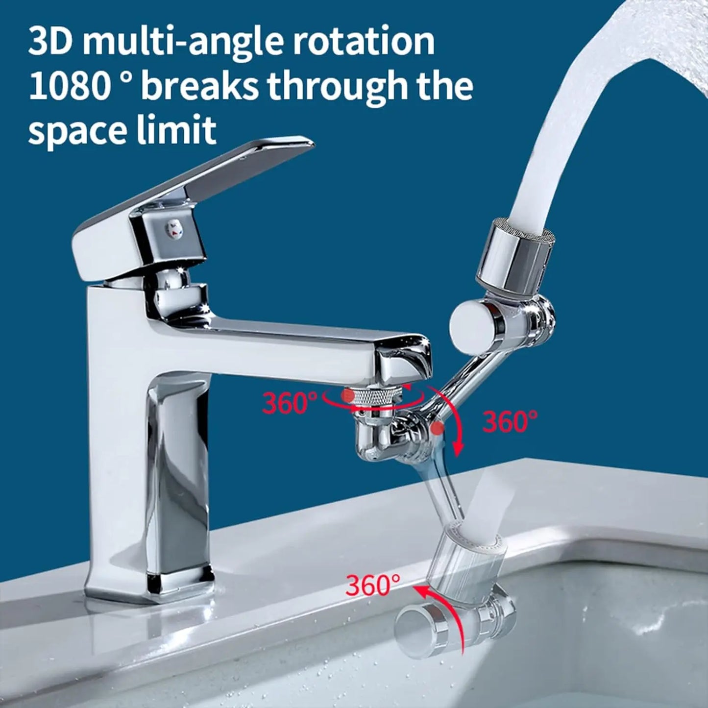 HydroFlow 1080° |  Sig farvel til stive vandhaner – nyd en glidende, nem rotation!