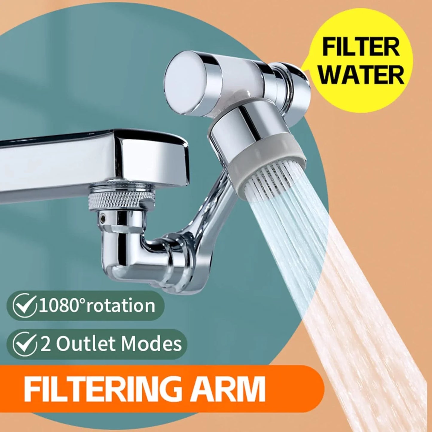 HydroFlow 1080° |  Sig farvel til stive vandhaner – nyd en glidende, nem rotation!