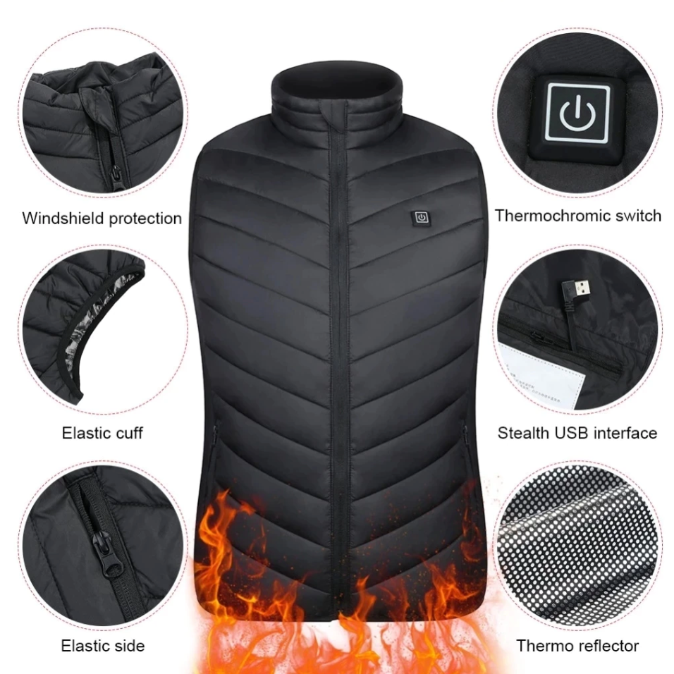Nordvärme™ BodyWarmer - Fryser du? Ta med värmen överallt med vår uppvärmda väst!