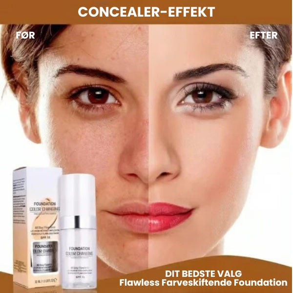 SkinSync Foundation™ - Bedste farveskiftende foundation til moden hud
