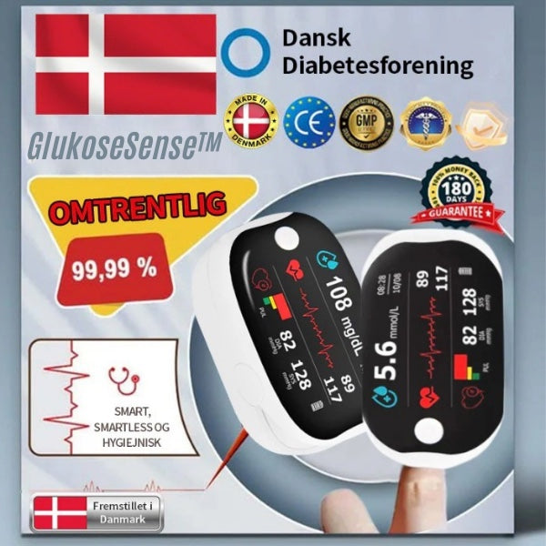 GlukoseSense™ – Få præcis kontrol over dit blodsukker hver dag, så du kan leve dit liv uden bekymringer
