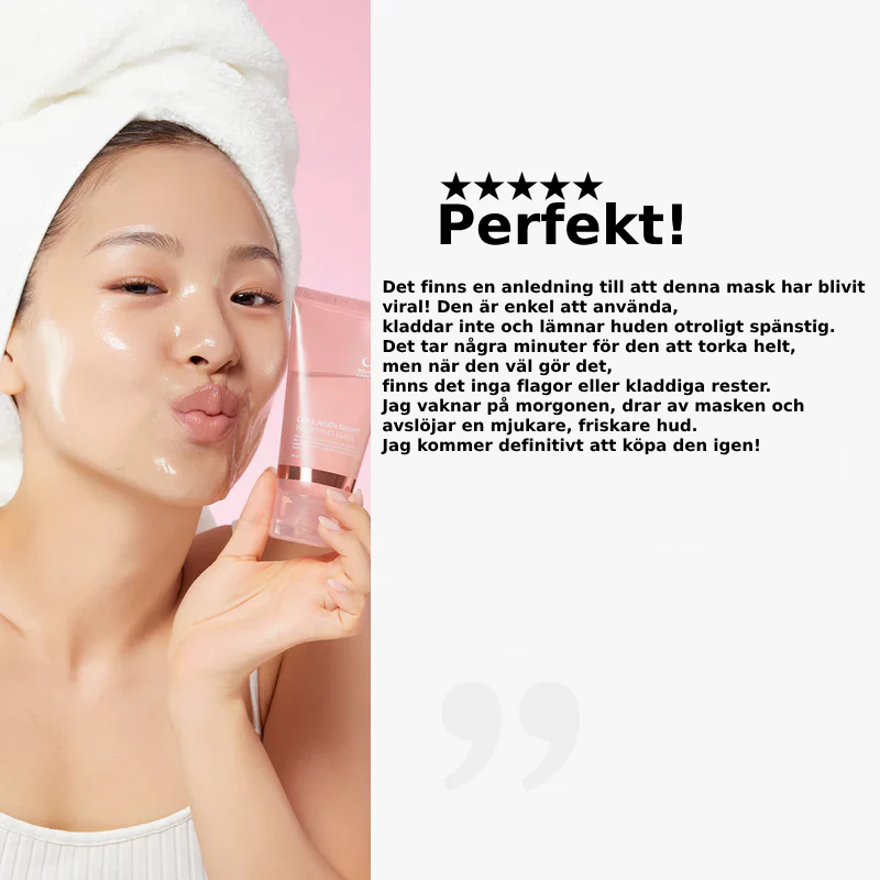 Søvn & Glød Collagen Maske™ - Vakna upp till en strålande, föryngrad hud - medan du sover!