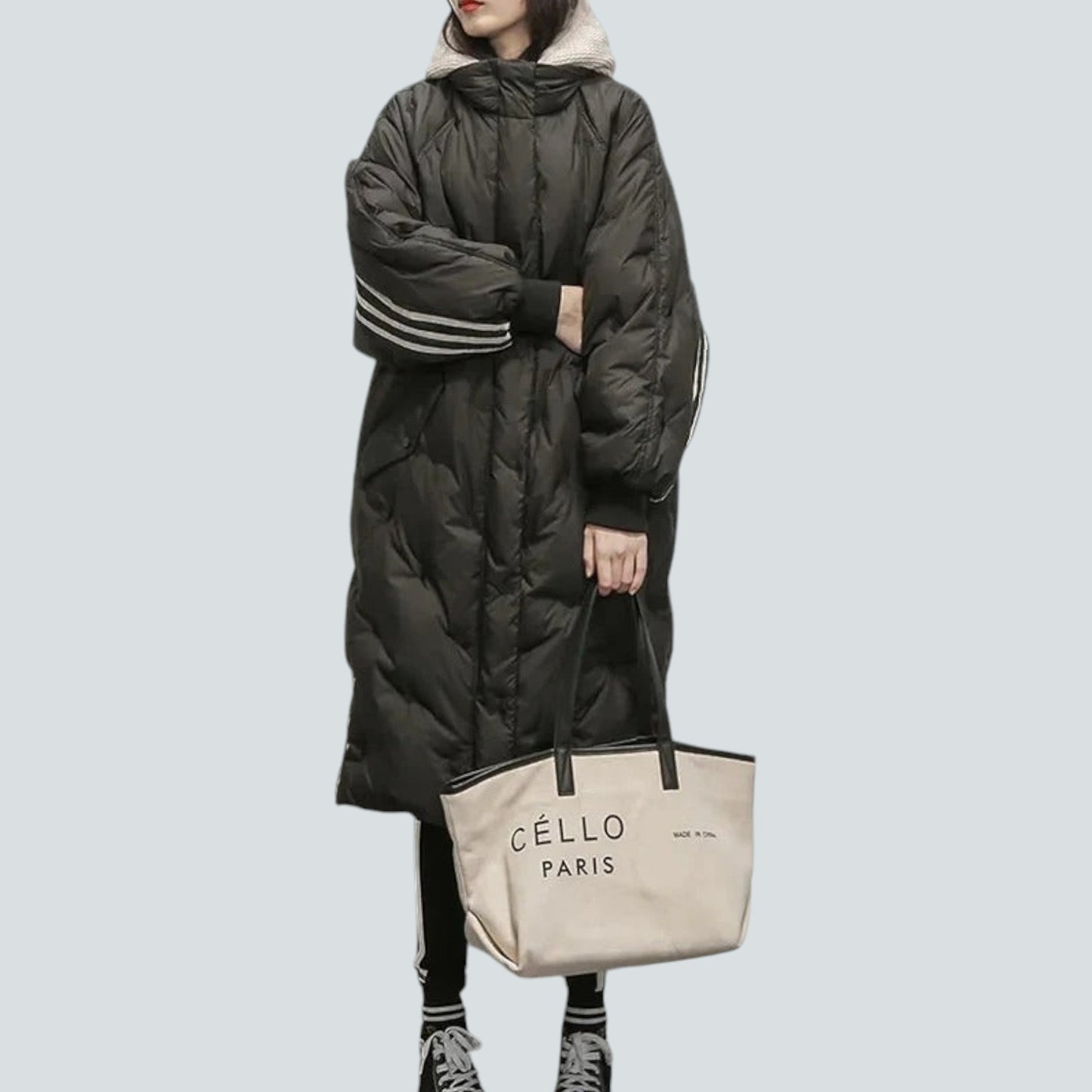EleganceVinter Jakke™ - Lang foret jakke til kvinder
