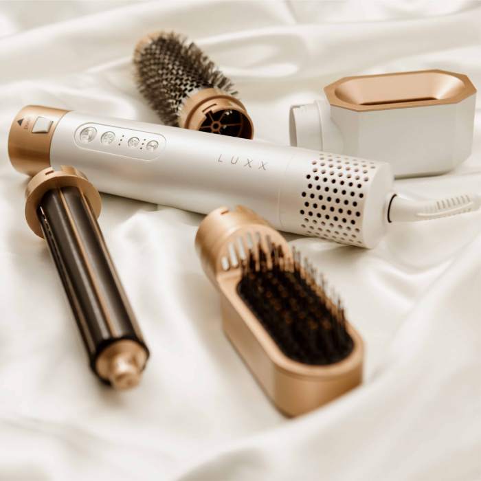 PureLuxe Stylist™ 5-i-1 Pro Set -  Holder dit hår sundt, glansfuldt og stylet til perfektion!