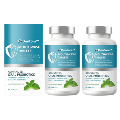Dentora™ Mundskyl-Tablet | Fjerner op til 92 % af tandsten på kun 5 dage!