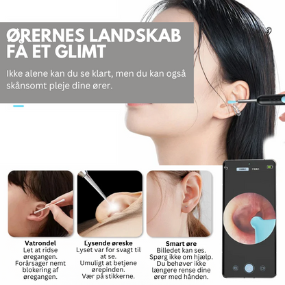 EarCam Pro™ | Se og rengør med præcision, fremtidens nemme ørepleje!