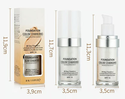SkinSync Foundation™ - Bedste farveskiftende foundation til moden hud