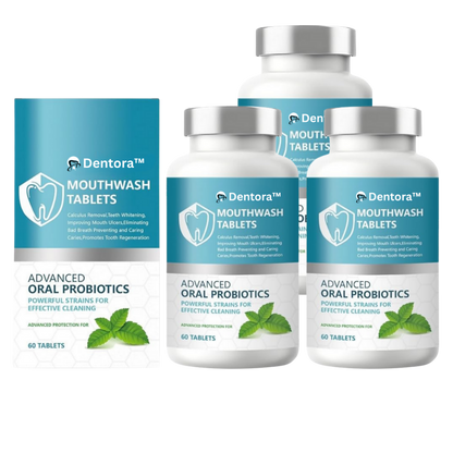 Dentora™ Mundskyl-Tablet | Fjerner op til 92 % af tandsten på kun 5 dage!