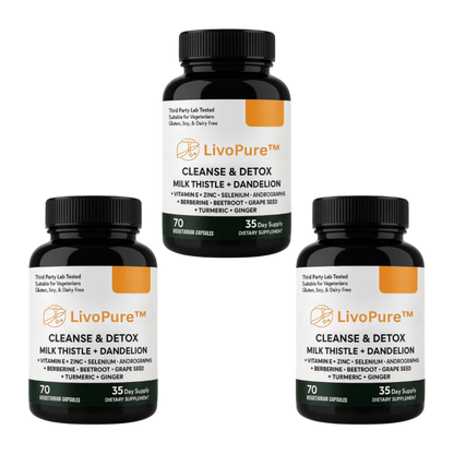 LivoPure™ | Fjern op til 95% af giftstofferne og genskab din levers sundhed på kun 1 uge!
