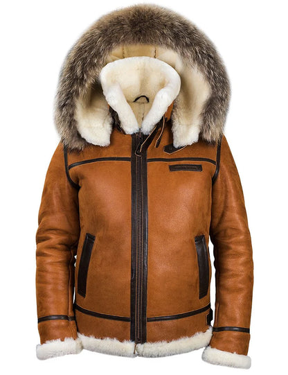 Vanguard™ - Elegant Läder Vinterjacka