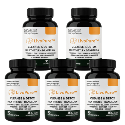 LivoPure™ | Fjern op til 95% af giftstofferne og genskab din levers sundhed på kun 1 uge!