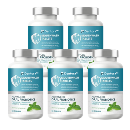 Dentora™ Mundskyl-Tablet | Fjerner op til 92 % af tandsten på kun 5 dage!