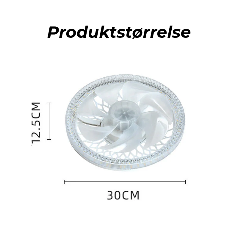 Lydløs Ventilationslampe med Fjernbetjening