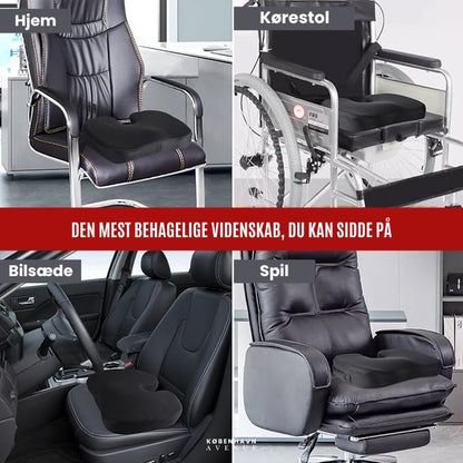 SiddKomfort™ | Sig farvel til ubehag – oplev smertefri siddestilling, når som helst, hvor som helst!