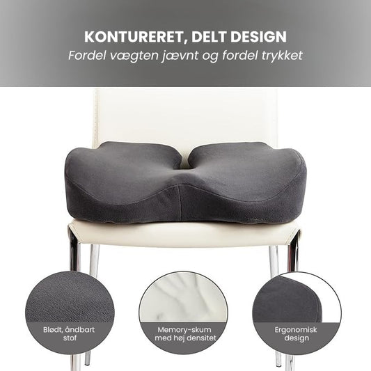 SiddKomfort™ | Sig farvel til ubehag – oplev smertefri siddestilling, når som helst, hvor som helst!