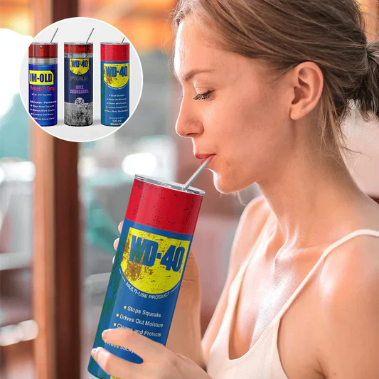 DirtyMug - WD-40-inspireret Dirty Mug i rustfrit stål