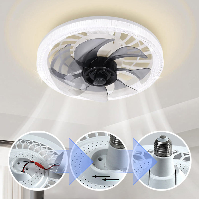 Lydløs Ventilationslampe med Fjernbetjening
